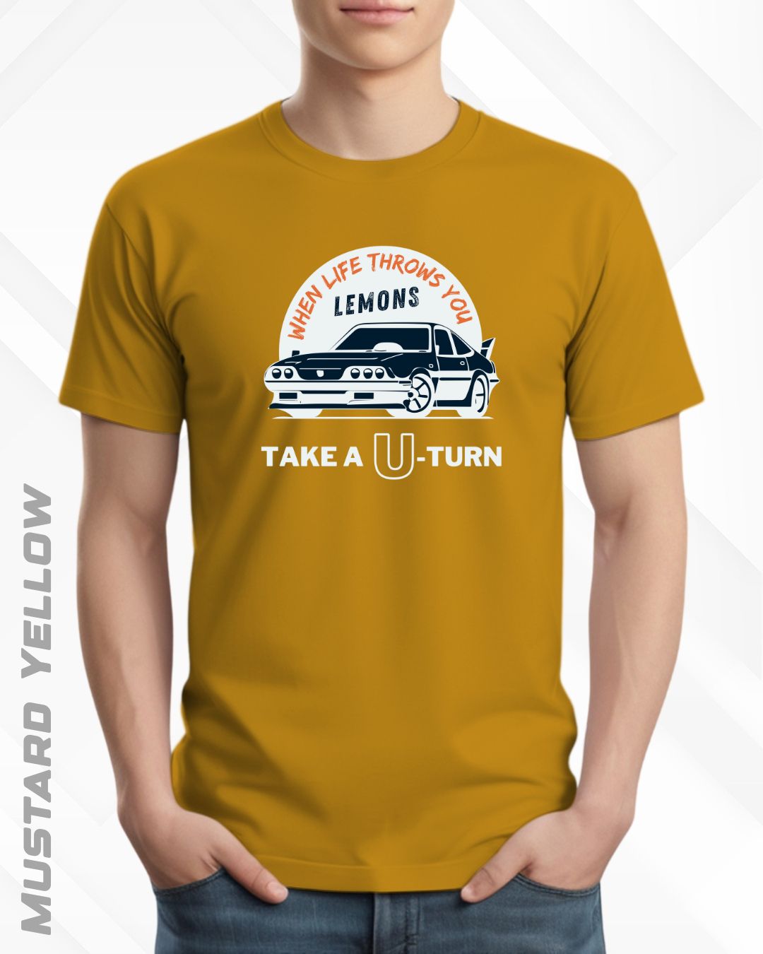 TAKE A U-TURN TEE - DARKER SHADES