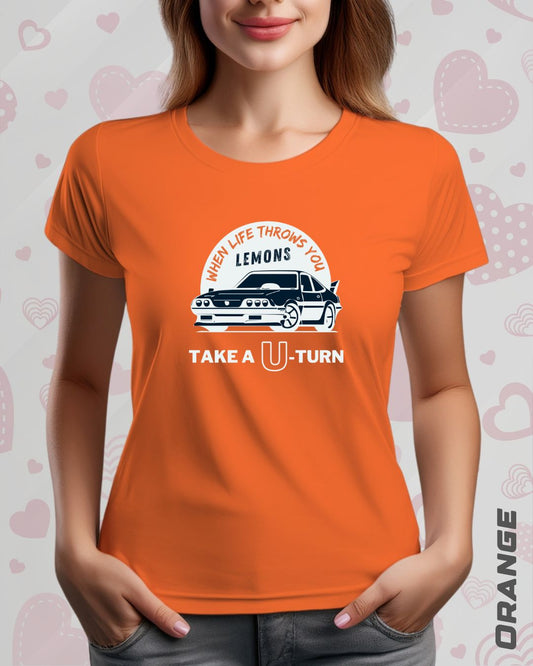 TAKE A U-TURN TEE - DARKER SHADES