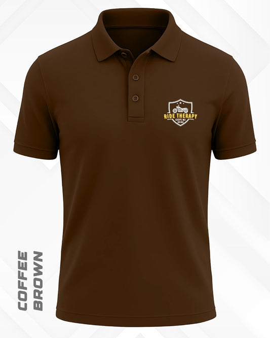 RIDE THERAPY POLO T-SHIRT - DARKER SHADES