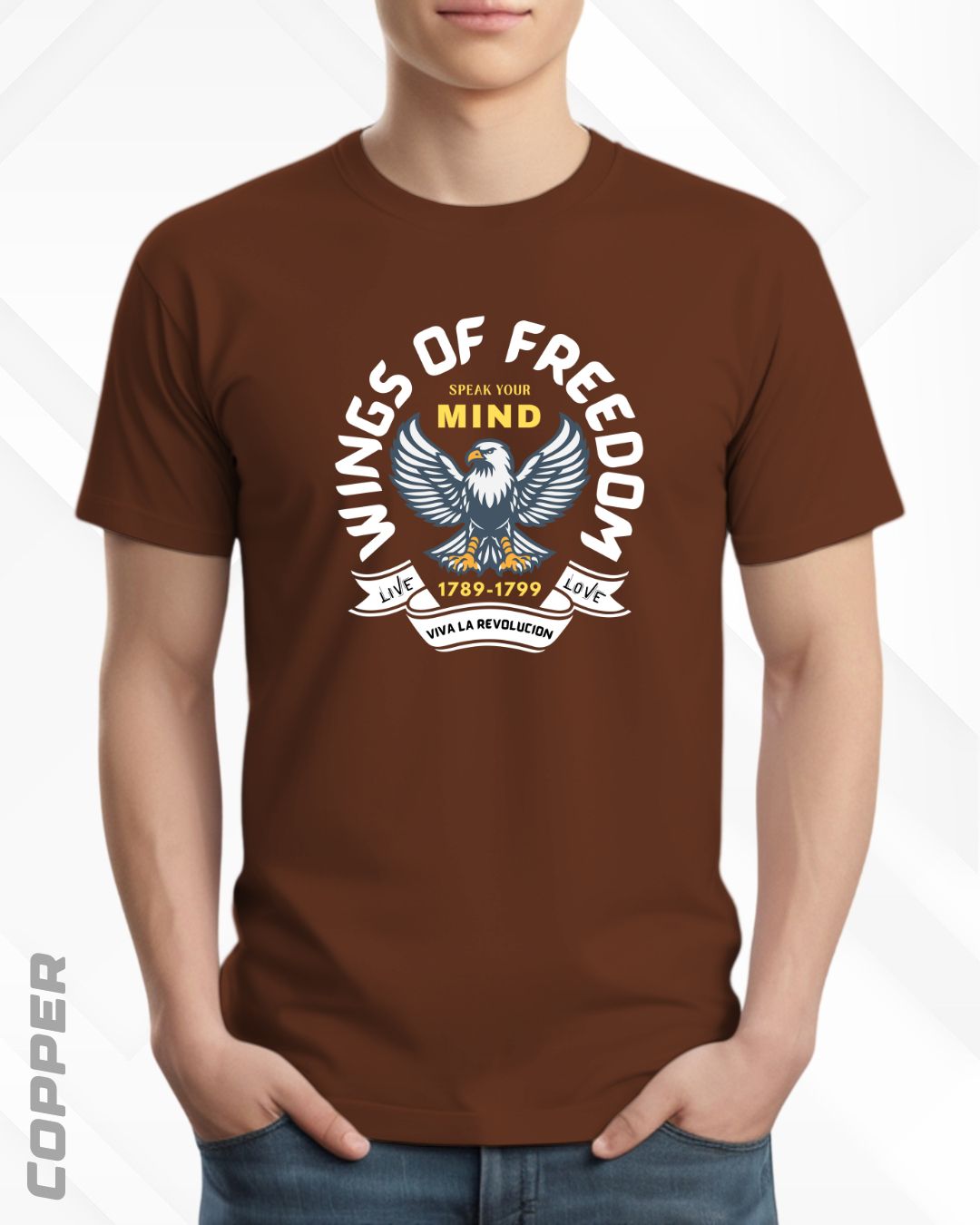 WINGS OF FREEDOM TEE - DARKER SHADES