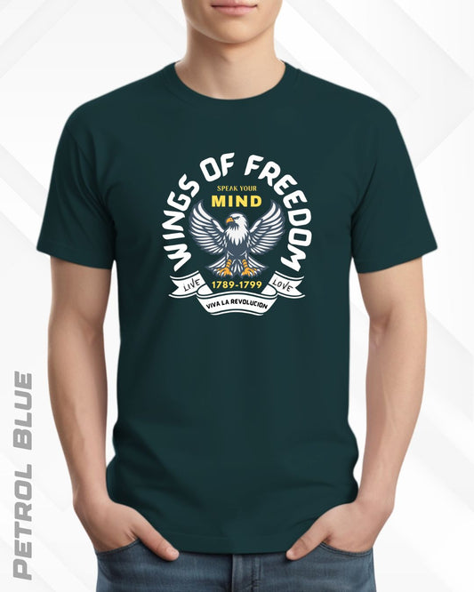 WINGS OF FREEDOM TEE - DARKER SHADES