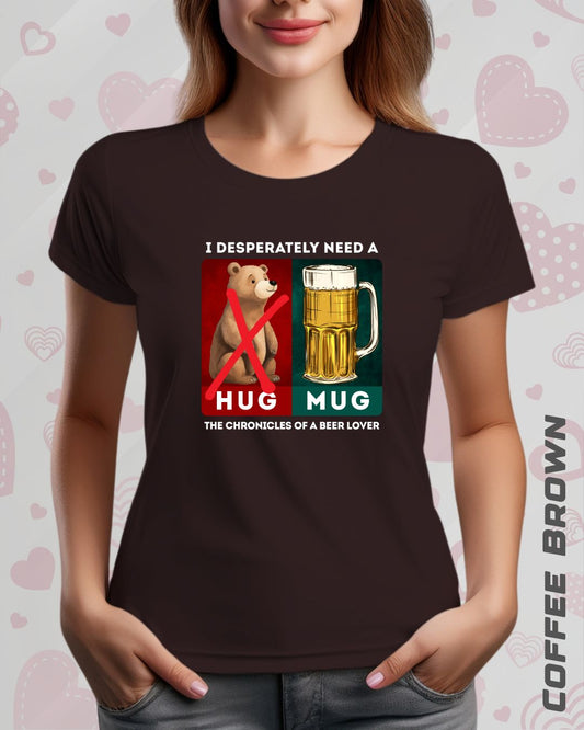 BEER HUG TEE - DARKER SHADES