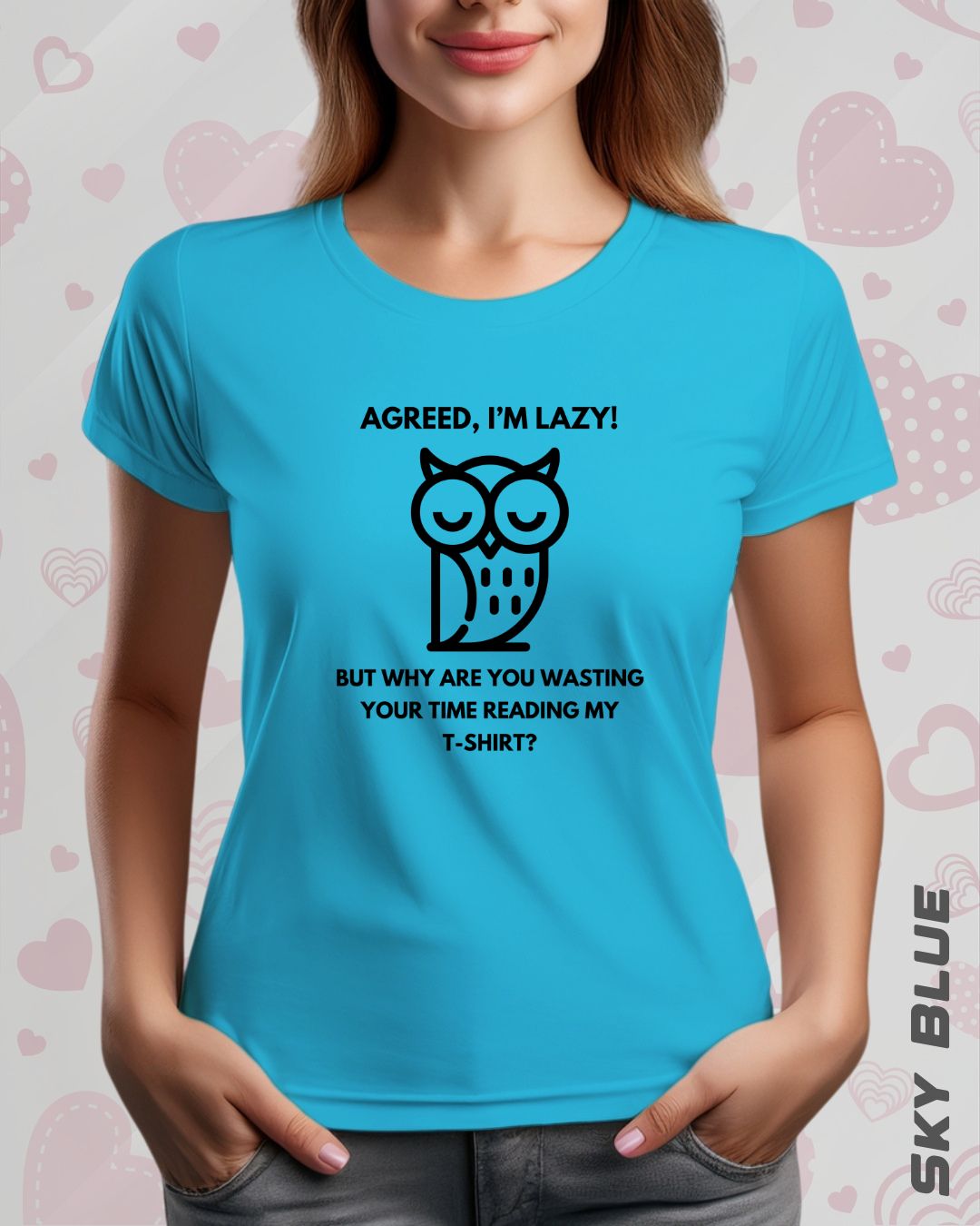 LAZY OWL TEE - LIGHTER SHADES