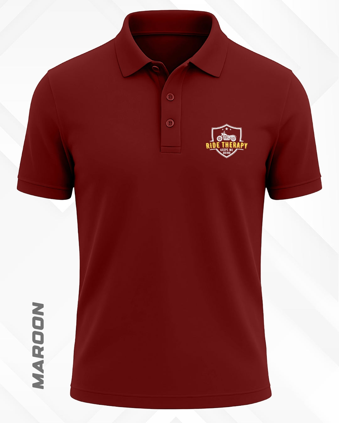 RIDE THERAPY POLO T-SHIRT - DARKER SHADES